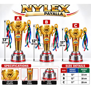 Elegante Trofeo de Plástico Nylex Payalla para Premios Deportivos, Reconocimiento a Ganadores, Diseño Moderno, Duradero y de Alta Calidad - Product Image 6