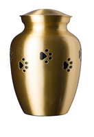 Urnas Metálicas De Aluminio Para Mascotas Para Perros Gatos Cenizas En Esmalte Acabado En precios mayoristas Con Huellas Dactilares De Perros En Precios Mayoristas