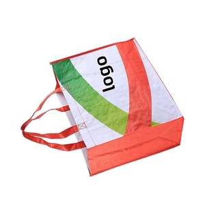ถุงช้อปปิ้งแบบพับได้ ผลิตจากวัสดุ PP เป็นมิตรกับสิ่งแวดล้อม สำหรับใช้ในอุตสาหกรรมและร้านขายของชำ  สามารถปรับแต่งได้ พร้อมพิมพ์โลโก้/กราฟิก ออกแบบชื่อแบรนด์ได้ - Product Image 2