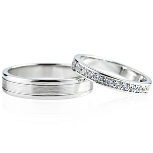 สายรัดสำหรับงานแต่งงานของผู้ชายที่สง่างามหินประดับโรเดียมรูปทรงเรขาคณิตแวววาวชุบโรเดียมสำหรับโอกาสที่สัญญา - Product Image 2