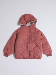 เสื้อกันลมมีฮู้ดสำหรับผู้หญิงเสื้อกันลมมีซิปน้ำหนักเบากันน้ำได้สำหรับเด็กฤดูหนาวสีชมพูออกแบบโลโก้ได้ตามต้องการ - Product Image 3