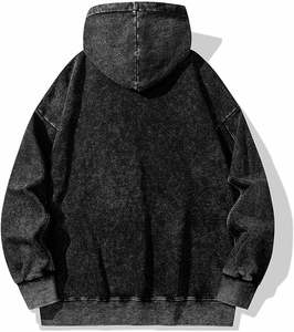 Sweats à capuche dégradés pour hommes avec séchage rapide et teintes unies Basics Sweats à capuche en coton mélangé pour la saison hivernale - Product Image 2