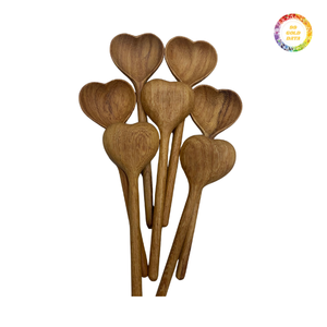 Ensemble de cuillères en bois durables, ustensiles de cuisine abordables pour cuisiner, mélanger, remuer, approvisionnement en gros en vrac, qualité supérieure - Product Image 1