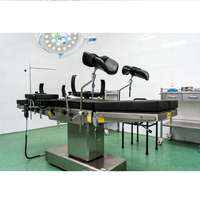 Table d'opération électrique, table chirurgicale CH-T300, quatre commandes intégrées, acier inoxydable 304, batterie