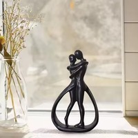 Meilleure qualité moderne Art abstrait Statue maison métal ornement pour bureau bureau étude salon chambre décor