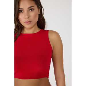 Chemisier court décontracté à col halter avec logo sur le devant - Product Image 4