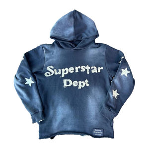 Chándal con Capucha para Hombre, Estampado y Bordado, Estilo Desgastado, Transpirable, con Logotipo Personalizado, Cómodo, Reversible y Ligero, a Precio Económico - Product Image 3