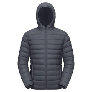 Veste matelassée élégante pour homme à capuche, coupe-vent, isolée thermiquement, pour la randonnée, le camping et les voyages par temps froid en plein air - Product Image 1