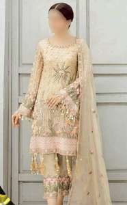 Shalwar Kameez d'hiver de haute qualité en coton et soie de style indien-pakistanais pour femmes, couleurs et tailles personnalisées, lavable - Product Image 6