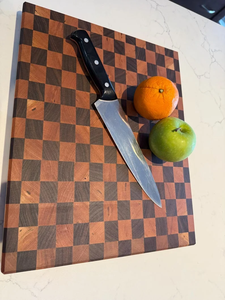 Planche à découper en bois massif de qualité supérieure pour la cuisine, planche à découper en bois naturel robuste pour la viande, les légumes et les fruits - Product Image 3