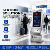 Distributeur automatique de billets biométrique avec reconnaissance faciale, borne de libre-service, paiement par QR code, carte IC, NFC, pièces de fabrication en tôle