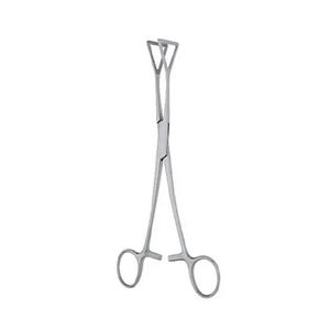 Pinzas de agarre torácicas de alta tensión Foerster, curvadas a la izquierda, 20 mm, mandíbulas de anillo ovalado, acero inoxidable, manuales, ENGR TRADERS CO. ETS-009 - Product Image 6