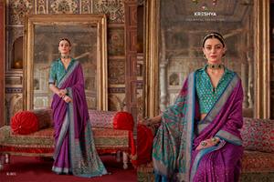 Hermosa ropa de boda, Sari de seda suave de diseñador indio con hermoso diseño de Patola, Sari de boda y fiesta de estilo pakistaní - Product Image 2