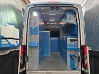 Système d'étagères modulaires contemporaines en aluminium DETAY OEM pour fourgonnette, 12 tiroirs, revêtement électrostatique, rangement pour véhicule commercial, ignifuge