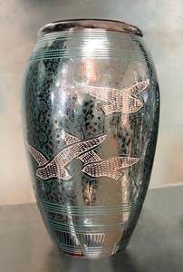 Classic Adult Red Fire <b>Urn</b> in Aluminium <b>for</b> Pet <b>Dog</b> <b>Ashes</b> Cremains Memorial <b>for</b> Funeral Decorative Metal <b>Urn</b> - Product Image 5