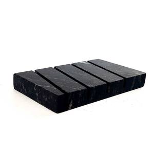 Porte-cartes de visite moderne en marbre noir zèbre résistant au feu pour bureau, pierre artisanale, hôtel, salle à manger, villa, revêtement mural de cuisine - Product Image 4