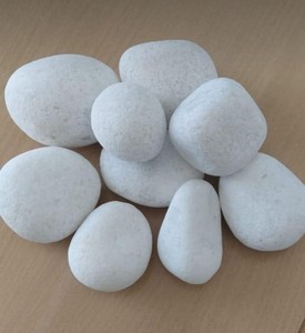 Piedras Decorativas de Mármol Blanco Indio, Adoquines Naturales Duraderos, Guijarros de 5-10 cm, Garantía de Más de 5 Años para Jardín de Casa de Campo - Product Image 1