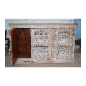 Ensemble de meubles modernes Indore en bois sculpté à la main armoire à 3 portes pour salle de bain cuisine ou parc-Options de gros disponibles - Product Image 1