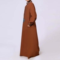 Abaya Personalizada 2026 para Niños Musulmanes, Hombres, Tallas Grandes, Invierno, Algodón, Poliéster, Transpirable, Secado Rápido, Estilo Casual, Nueva
