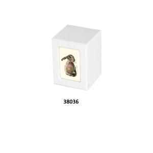 Hot Selling Rabbit Photo Frame Natural Wood Cremation Adult Urn For Human Ashes With Free <b>Velvet</b> <b>Bag</b> - Product Image 3