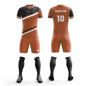 Ropa de fútbol con logotipo personalizado de alta calidad, traje completo de entrenamiento de fútbol unisex, precios al por mayor - Product Image 6