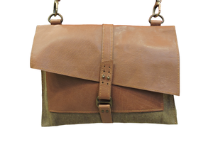 Túi đựng máy tính bảng bằng vải bố, có nắp gập bằng da thủ công, thiết kế riêng cho iPad và các loại máy tính bảng khác, chất liệu cao cấp - Product Image 2