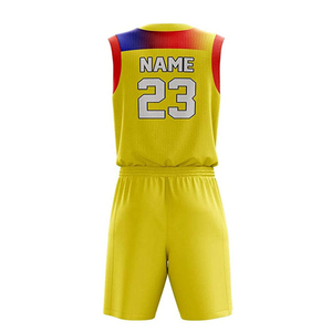 Fashionable Unisex Sublimation Basket Ball Uniform Set 100% Polyester Sleeveless Jersey with Custom Logo New Design Sportswear - Product Image 6
