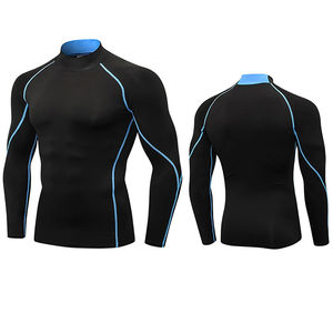 Rash Guards personnalisés sublimés de haute qualité, à séchage rapide, à manches longues, ajustés, pour la salle de sport, entraînement, compression, pour hommes - Product Image 2