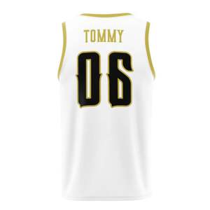 Maillots de basket-ball personnalisables uniformes d'équipe personnalisés avec logo et nom respirant pour les équipes de loisirs professionnelles - Product Image 3