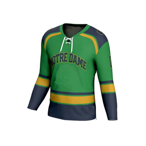 Camiseta de hockey sobre hielo de poliéster 100% antiarrugas personalizable para hombre, Camiseta deportiva 2025 OEM con estampado de sublimación del logotipo del nombre del equipo - Product Image 1