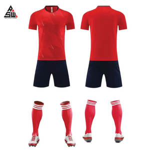 New Model Football Jersey Custom Logo <b>T</b>-<b>shirts</b> Men Heat-Transfer Printing Breathable Short Unisex Adult Team Club Soccer Uniform - Product Image 6