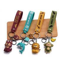 Porte-clés en PVC personnalisé, dessin animé 2D 3D, fabrication en gros