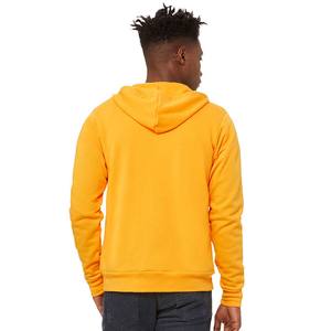 Bella toile nouveau Design de haute qualité 100% coton unisexe pleine fermeture éclair à capuche vent en gros Logo personnalisé imprimé sweats à capuche unis - Product Image 3