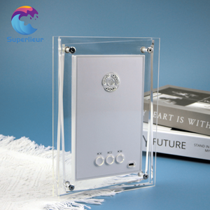 Super lieur 5 Zoll Batterie Acryl Digitaler Foto rahmen Bester Freund Video wiedergabe LCD-Bildschirm <span class=keywords><strong>Motion</strong></span> Video Geschenke - Product Image 2