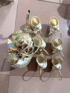 Lujosas Teteras de conchas marinas hechas a mano con encanto costero y textura única - Product Image 4