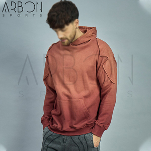 New Arrival Comfortable Wholesale Rate Made In Pakistan Highest Quality Brown Color Shoulder Patch Oversized Acid Wash Hoodies - Product Image 1