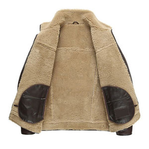 Chaqueta de piel de oveja de nuevo estilo, chaqueta de invierno de Color sólido para hombre, chaquetas casuales simples populares a precio barato, transpirable - Product Image 2