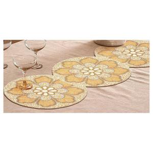 Handmade Embroidered <b>Beaded</b> Runner <b>Placemat</b> Set Home Wedding Decorative Table Mat Non-Harsh Slate Coasters Glass Latest Trending - Product Image 2