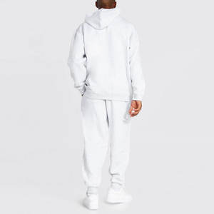 Survêtements surdimensionnés à manches longues personnalisés pour hommes pour l'hiver Ensemble respirant avec col à capuche Technique imprimée Marque privée - Product Image 2