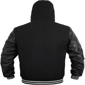 Veste universitaire en cuir pour homme, veste en laine à la mode conçue sur mesure, fourrure de mouton, vestes universitaires personnalisées à prix raisonnable - Product Image 3