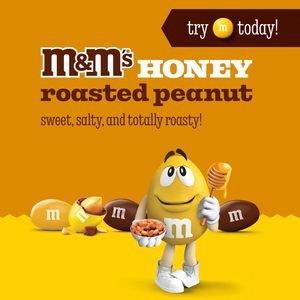 <b>M</b>&<b>M'S</b> Honey Roasted <b>Peanut</b> Milk Chocolate Candy Full Size Salty and Sweet Nutty 1.74 oz Pack of 24 - Product Image 6
