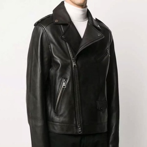 High Quality Motorbike Leather Jacket Men Flexible Durable Riding Gear Unique Color Fashion Biker Wear OEM Supplier - Product Image 4