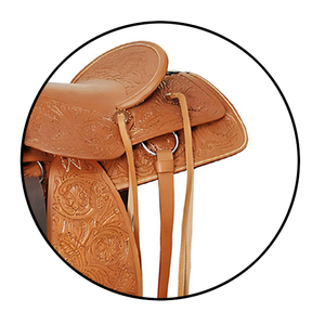 Handmade tiếng Anh-loại Phương Tây yên Bộ dụng cụ thiết kế da với vú tổng hợp dây cương cho đua thùng và cưỡi ngựa - Product Image 5