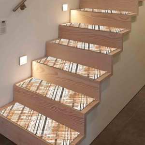 Tapis aztèque, tapis imprimé moderne, tons doux, lavable en machine, design 3D, tapis d'appoint - Product Image 4