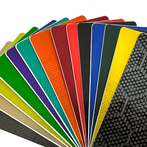 Autocollant d'emballage de colle à faible adhérence Chrome brillant diamant nid d'abeille vinyle noir de <span class=keywords><strong>carbone</strong></span> pour la décoration de voiture - Product Image 2