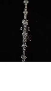 Top Quality Cuban Link Chain VVS Moissanite Diamond with white <b>gold</b> rose <b>gold</b> and <b>gold</b> Cuban Link Chain - Product Image 3