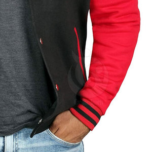 Lightweight Winter Baseball Jacket for Men Custom Made with Stand Collar <b>Wool</b>/<b>Cotton</b> Breathable & Windproof New Style - Product Image 6