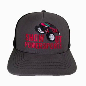 Casquette de camionneur personnalisée à 6 panneaux de profil central, casquette de sport structurée en coton de haute qualité pour adultes, produite dans une usine au Vietnam - Product Image 1