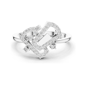 Bague élégante pour femme avec diamant de laboratoire, clarté VVS-VS EF, or 18 carats, 14 carats, 10 carats et argent 925, or rose, or jaune, or blanc - Product Image 2