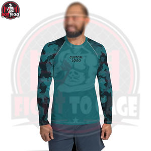 Rashguard de MMA Cómodo y de Primera Calidad, Diferentes Colores, Secado Rápido, Manga Larga, Tela de Poliéster/Spandex/Nylon de 220g para Lucha - Product Image 3